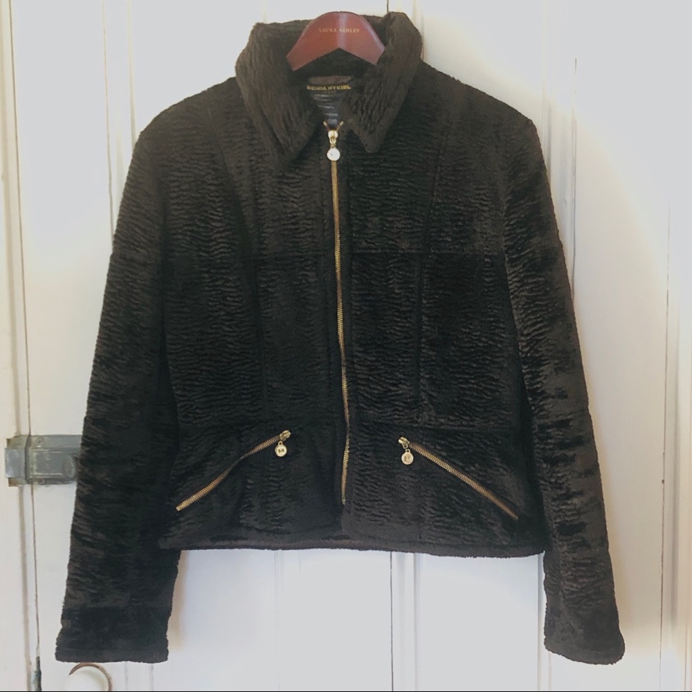 Sonia Rykiel Persian Lamb Faux Fur Coat